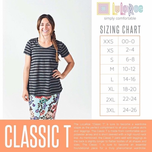 LuLaRoe Classic-T Top - Picture 3 of 3